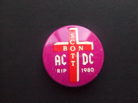 ACDC Australische hardrockbandzanger Bon Scott RIP